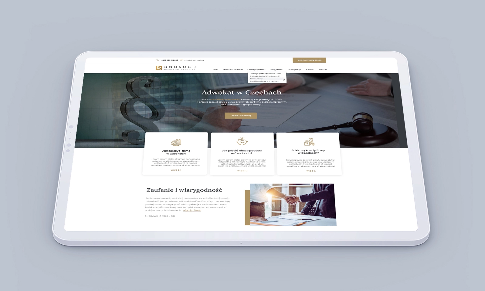 Strona www dla Kancelarii Adwokackiej