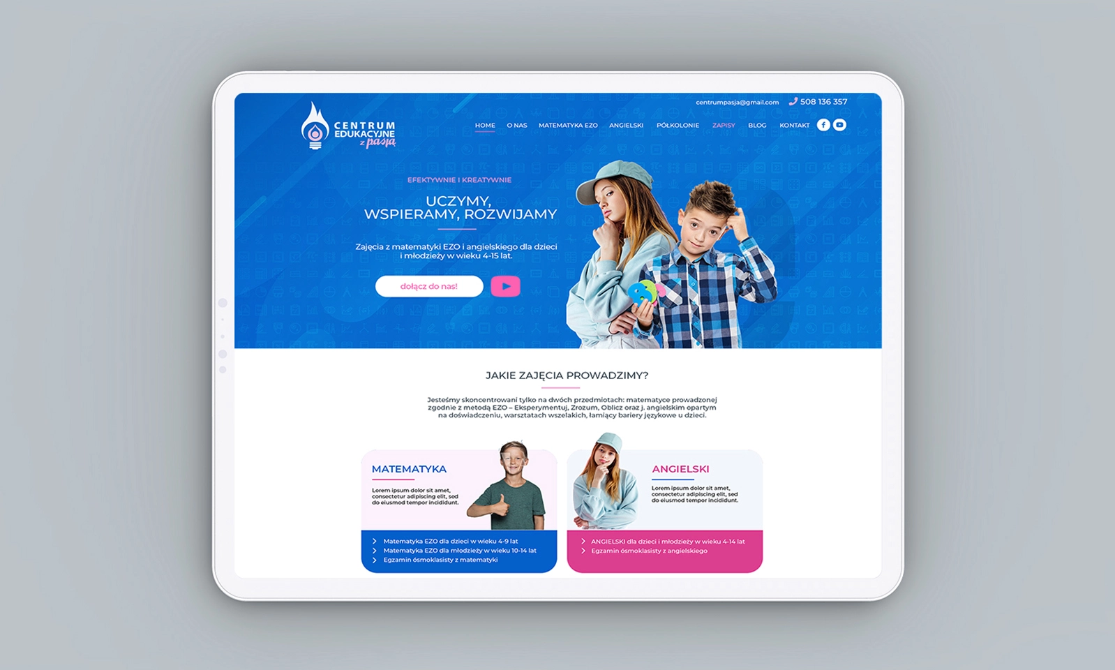 Strona www dla Edukacja EZO