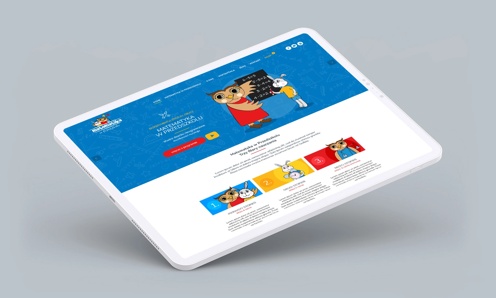 Strona www dla Matematyka w przedszkolu Wrocław