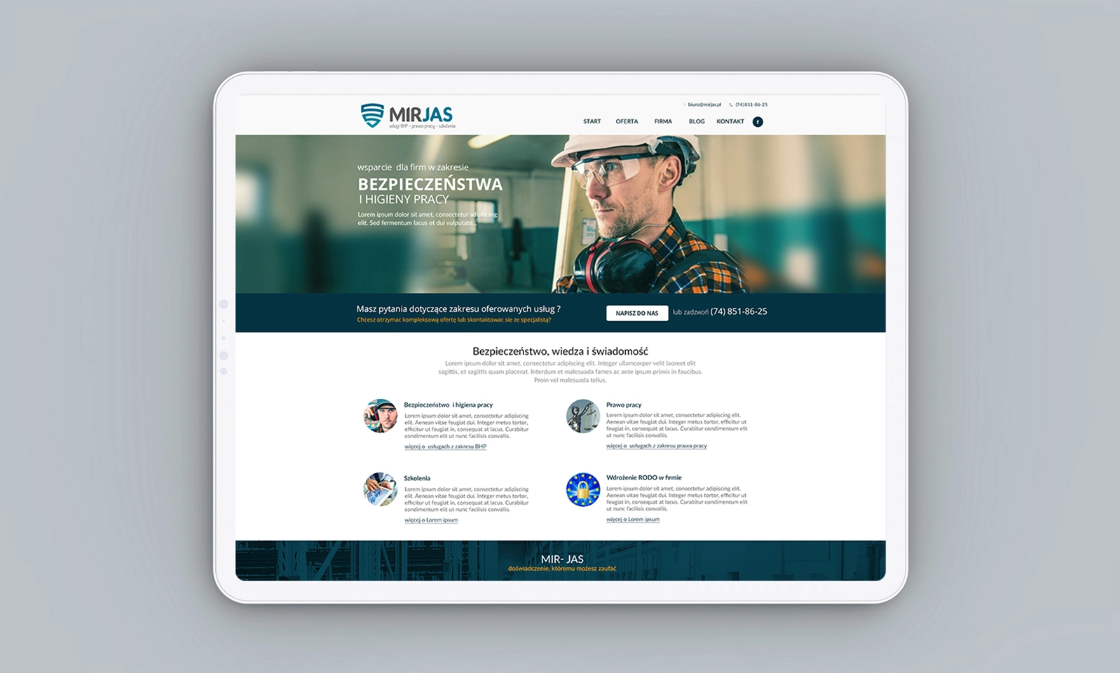 Strona internetowa Mir-Jas Świdnica